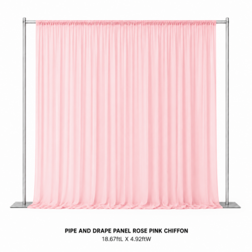 PIPE_AND_DRAPE_PANEL_ROSE_PINK_CHIFFON_18_67FT_X_4_92FT_ROSE_PINK_SHEER_BACKDROP_DRAPING_PANEL_CHIFFON_CURTAIN_EVENT_BACKGROUND_STAGE_DECOR_PHOTO_BACKDROP_RENTAL_WEDDINGS_EVENTS_PARTY_CAYMAN_ISLANDS_CELEBRATIONS