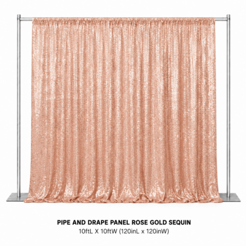 PIPE_AND_DRAPE_PANEL_ROSE_GOLD_SEQUIN_10FT_X_10FT_ROSE_GOLD_GLITTER_BACKDROP_SEQUIN_DRAPING_PANEL_SHIMMER_CURTAIN_PHOTO_BACKDROP_STAGE_BACKGROUND_GLAM_DECOR_RENTAL_WEDDINGS_EVENTS_PARTY_CAYMAN_ISLANDS_CELEBRATIONS