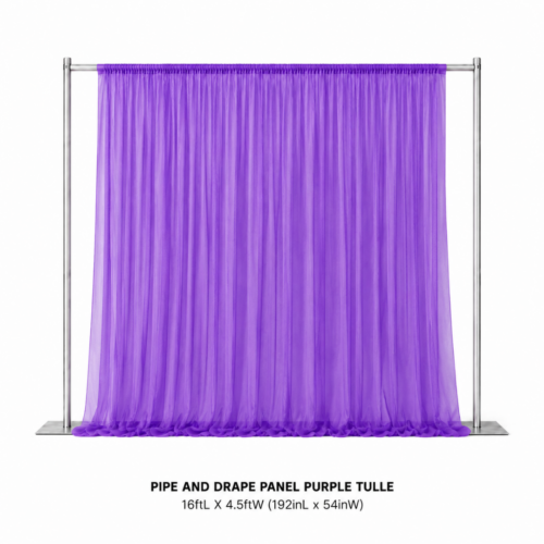 PIPE_AND_DRAPE_PANEL_PURPLE_TULLE_16FT_X_4_5FT_PURPLE_TULLE_BACKDROP_DRAPING_PANEL_SHEER_CURTAIN_EVENT_BACKGROUND_CEREMONY_DECOR_PHOTO_BACKDROP_RENTAL_WEDDINGS_EVENTS_PARTY_CAYMAN_ISLANDS_CELEBRATIONS