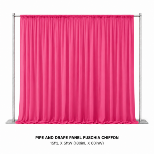 PIPE_AND_DRAPE_PANEL_FUSCHIA_CHIFFON_15FT_X_5FT_FUCHSIA_SHEER_BACKDROP_DRAPING_PANEL_PINK_CHIFFON_CURTAIN_EVENT_BACKGROUND_PHOTO_BACKDROP_RENTAL_WEDDINGS_EVENTS_PARTY_CAYMAN_ISLANDS_CELEBRATIONS