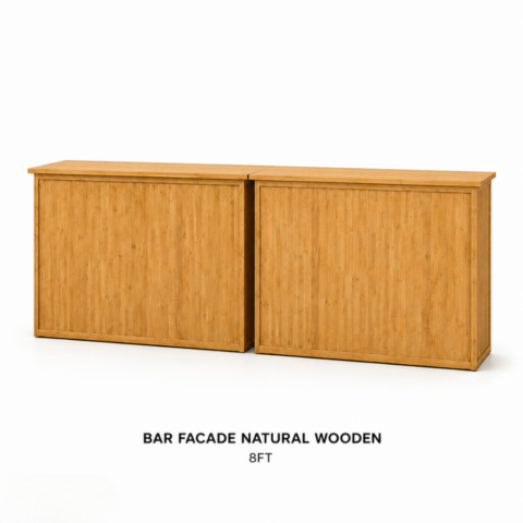 CELEBRATIONS CAYMAN RENTAL BAR FACADE NATURAL WOODEN 8FT
