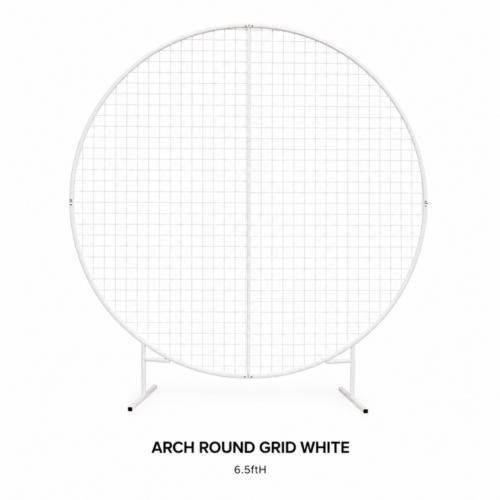 ARCH_ROUND_GRID_WHITE_6_5FT_METAL_CIRCLE_BACKDROP_FRAME_GRID_WALL_FLOWER_DISPLAY_BALLOON_BACKDROP_PHOTO_BOOTH_RENTAL_WEDDINGS_EVENTS_PARTY_CAYMAN_ISLANDS_CELEBRATIONS