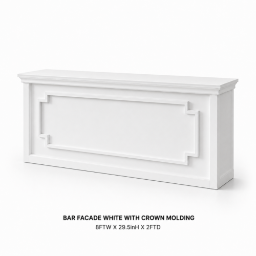Bar Facade White w/ Crown Molding