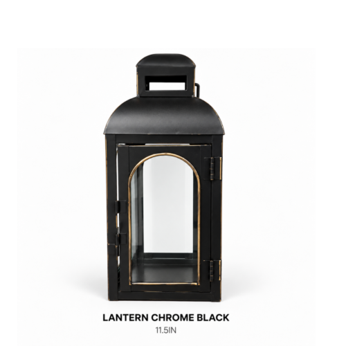 LANTERN CHROME BLACK 11.5IN