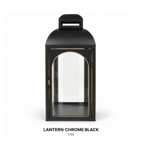 LANTERN CHROME BLACK 17IN