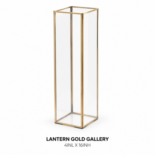 LANTERN GOLD GALLERY 4inL X 16inH