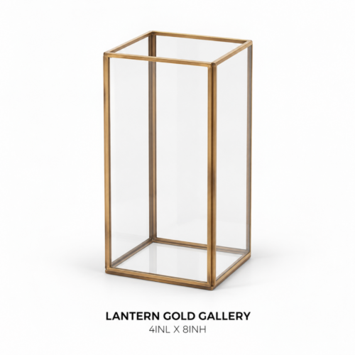 LANTERN GOLD GALLERY 4inL X 8inH