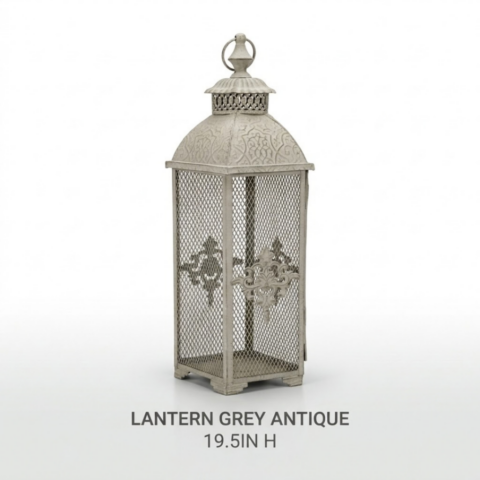 LANTERN GREY ANTIQUE - Event rental by Celebrations Grand Cayman.