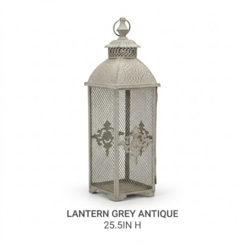 LANTERN GREY ANTIQUE - Event rental by Celebrations Grand Cayman.