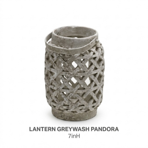 LANTERN GREYWASH PANDORA - Event rental by Celebrations Grand Cayman.