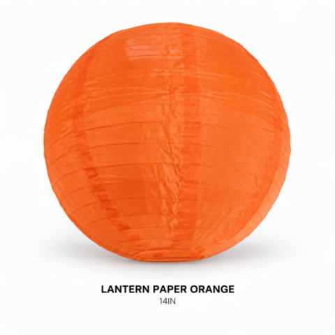 LANTERN PAPER ORANGE - Event rental by Celebrations Grand Cayman.