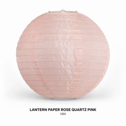 LANTERN PAPER ROSE QUARTZ PINK - Event rental by Celebrations Grand Cayman.