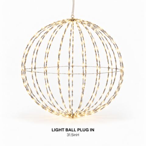 LIGHT BALL PLUG IN - Event rental by Celebrations Grand Cayman.