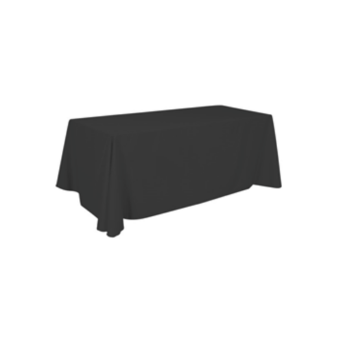 TABLECLOTH BLACK OBLONG 132inL X 90inW
